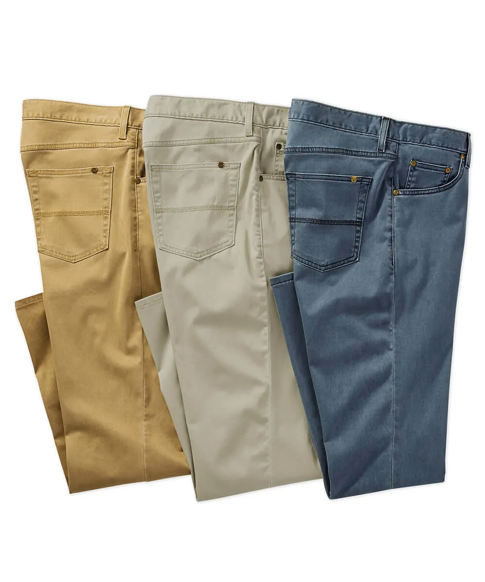 Premium 4-Way Stretch Tencel Twill Pants from Bills Khakis with 5-Pocket Design