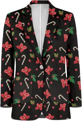 Blazer for Men Regular Fit Suit Jacket Sport Coats with Pocket One Button Formal Dress Jacket