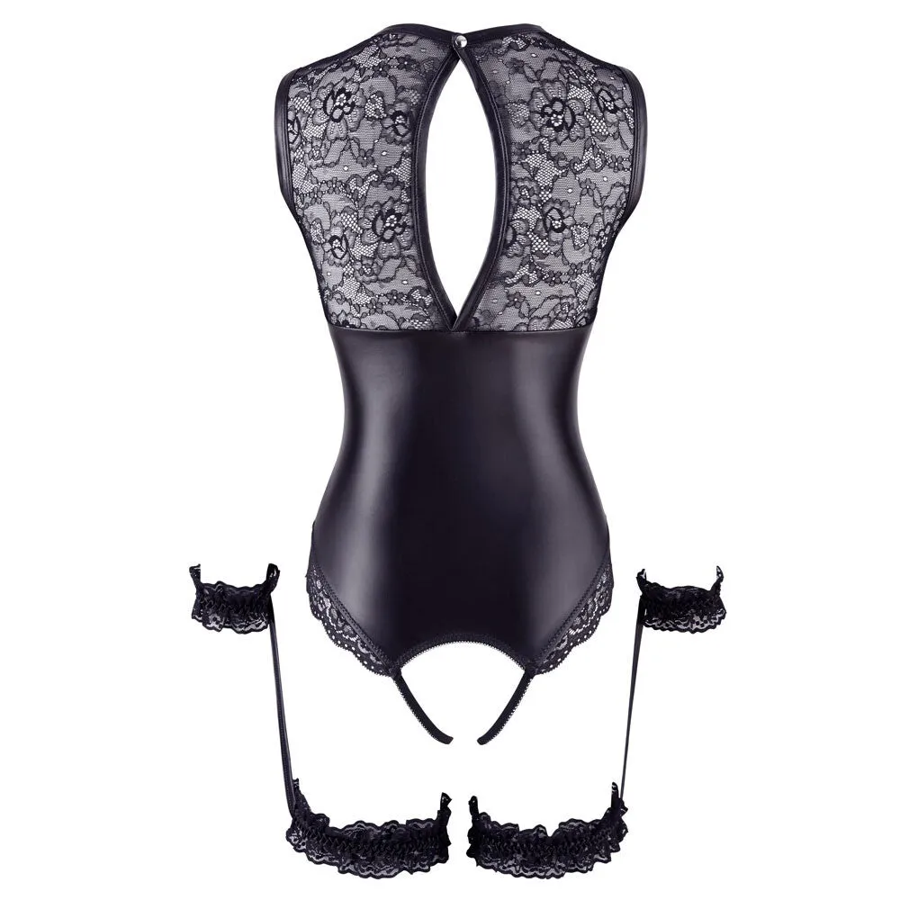 Cottelli Bondage Body Garter With Cuffs