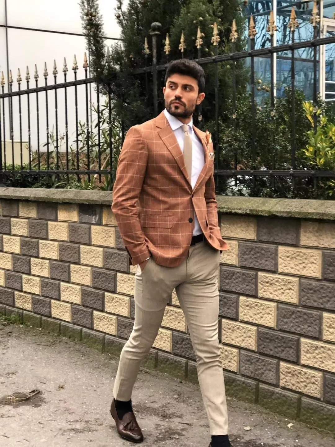 HUUTOE Mens Sport Coats and Blazers Slim Fit Suit Western Sport Coats for Plaid Blazer Men Casual Dress Blazer Jacket