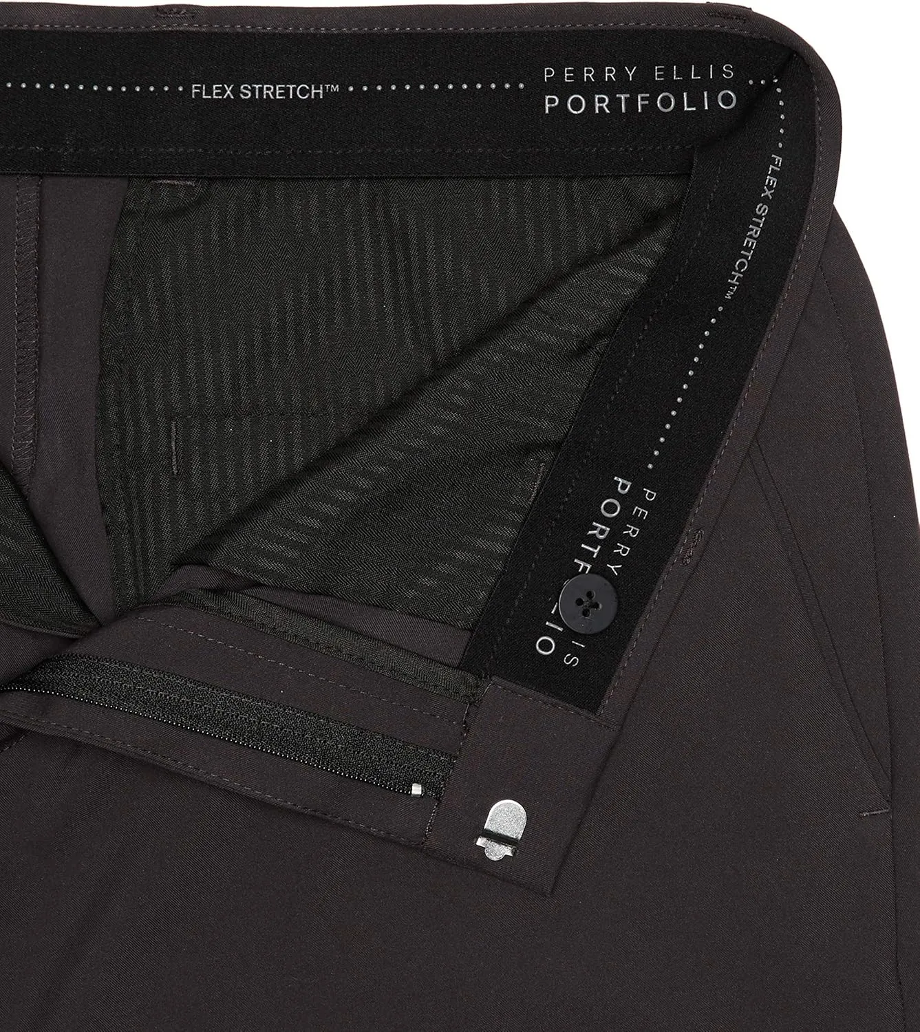 Perry Ellis Men's Very Slim Fit Solid Tech Portfolio Dress Pants