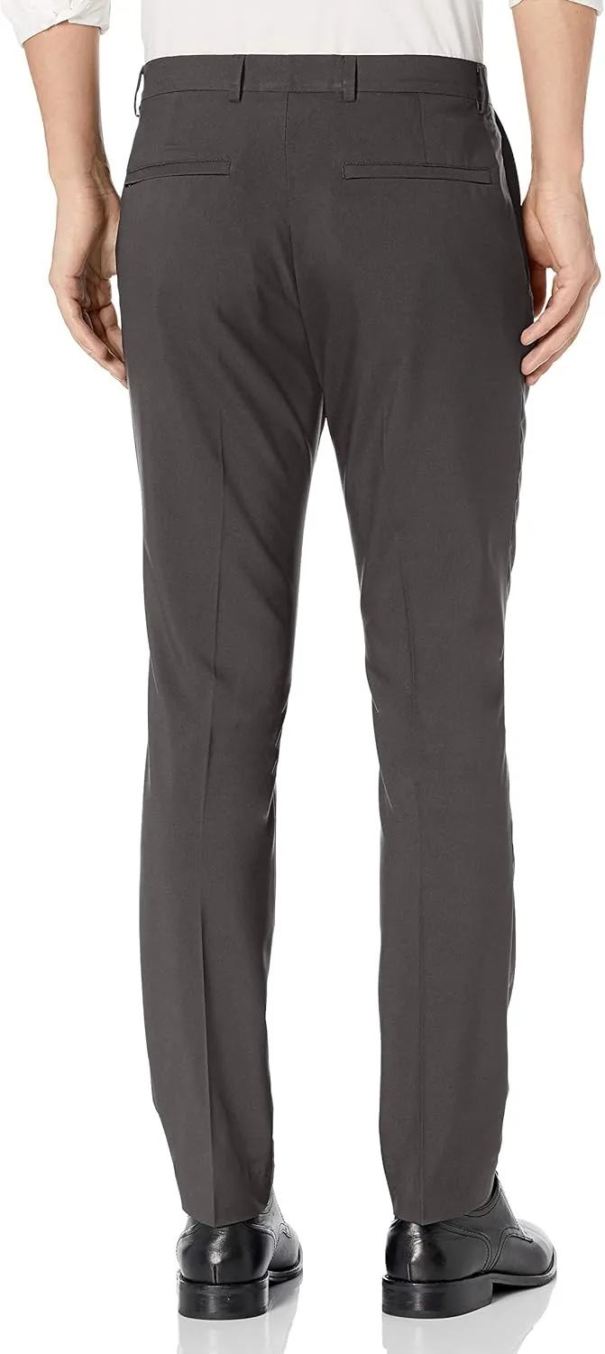Perry Ellis Men's Very Slim Fit Solid Tech Portfolio Dress Pants