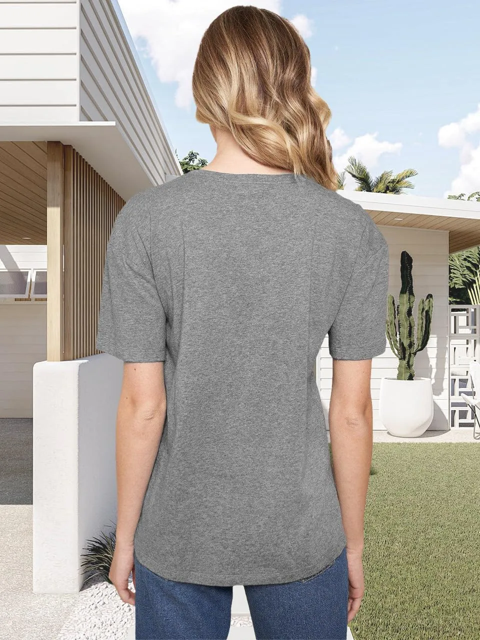Savarana Graphic Tees for Women Be Kind Letter Print Shirts Funny Love Heart T Shirt Inspirational Happy Short Sleeve Tops