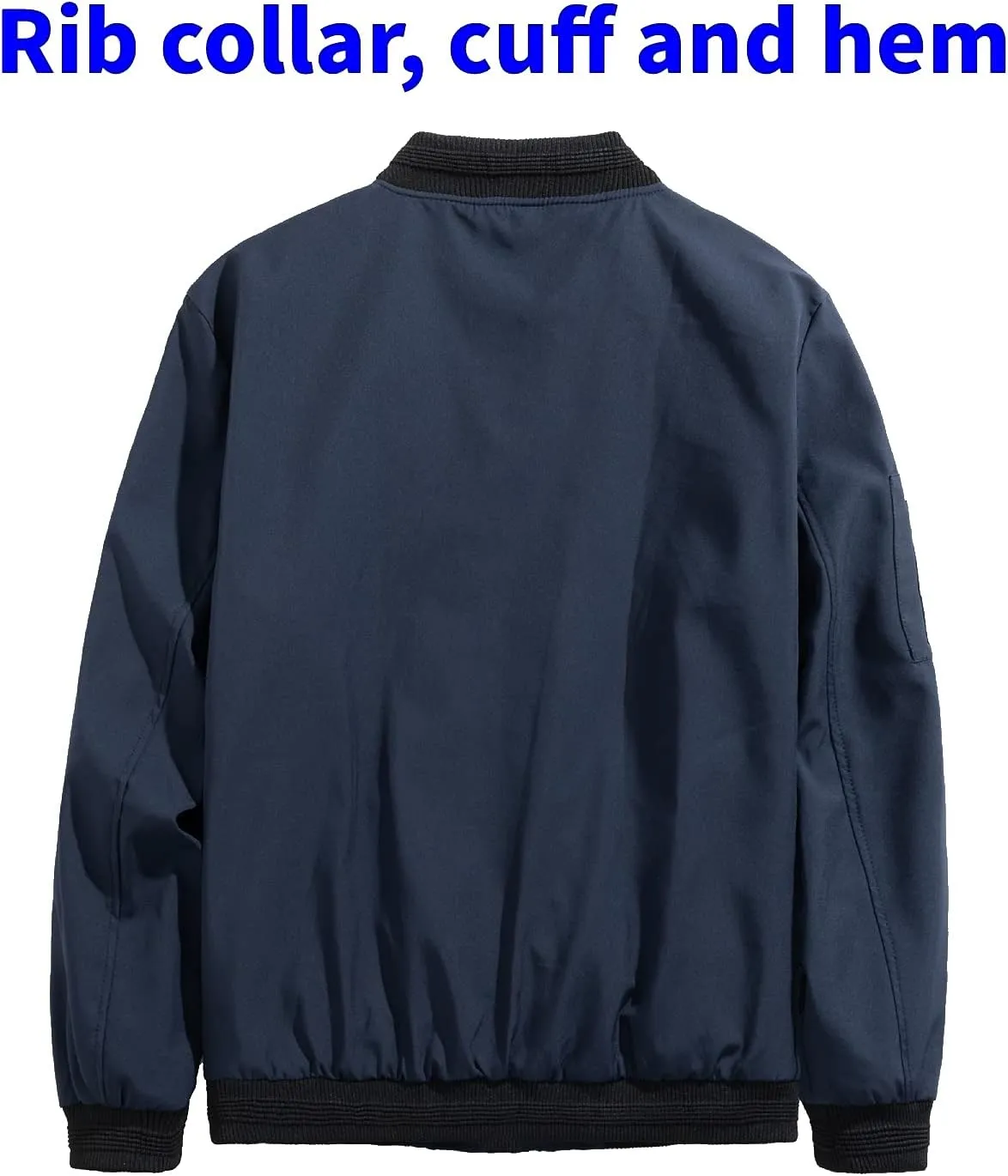 TLZC Men's Lightweight Bomber Jacket Windbreaker Slim Fit Active Coat Outerwear