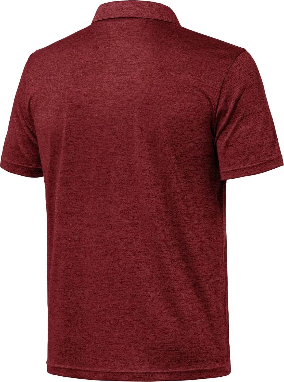 TSLA Men's Short Sleeve Polo Shirts, Regular fit Quick Dry Golf Shirts, Sports Performance Dri Flex Tech Solid Top Shirts