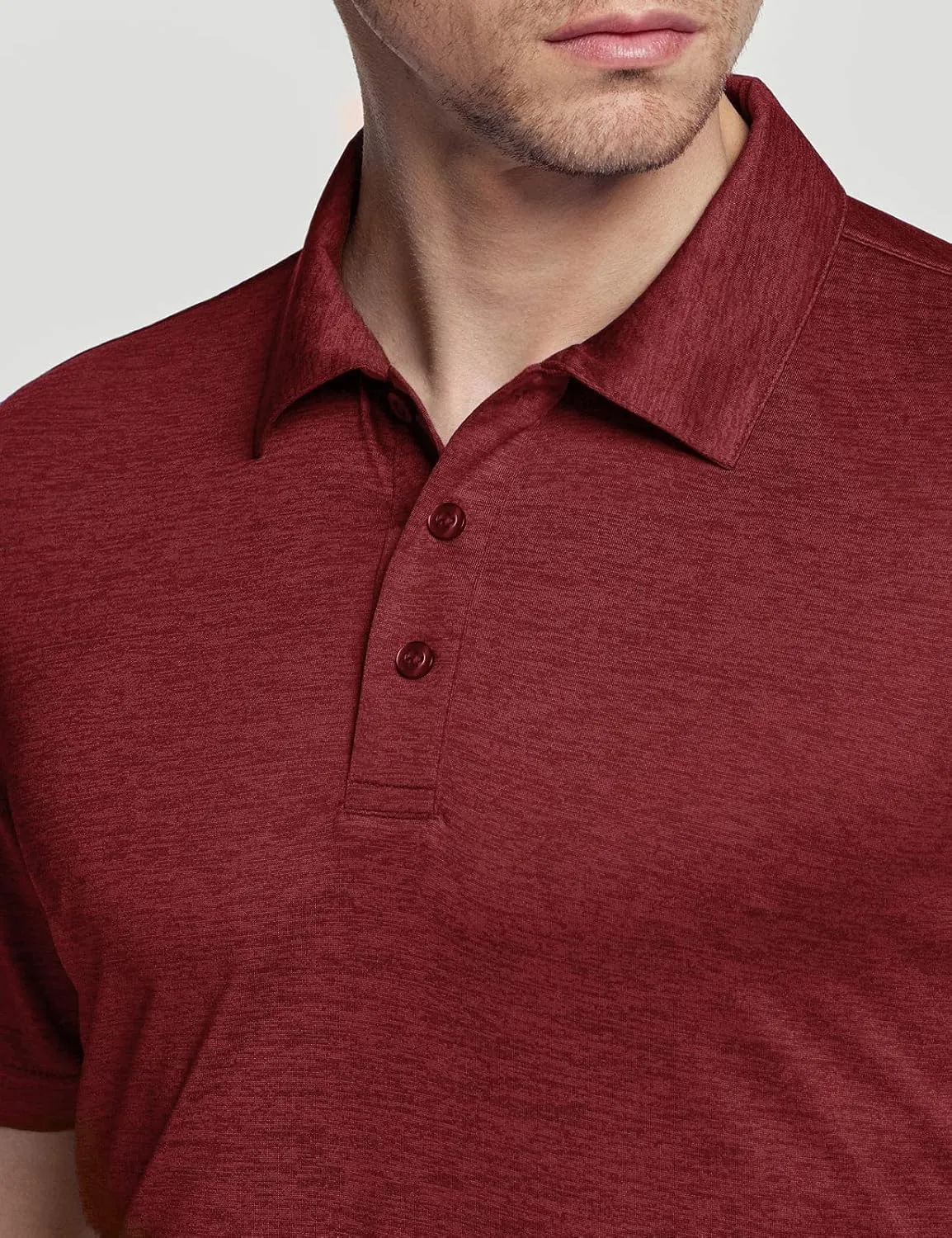 TSLA Men's Short Sleeve Polo Shirts, Regular fit Quick Dry Golf Shirts, Sports Performance Dri Flex Tech Solid Top Shirts