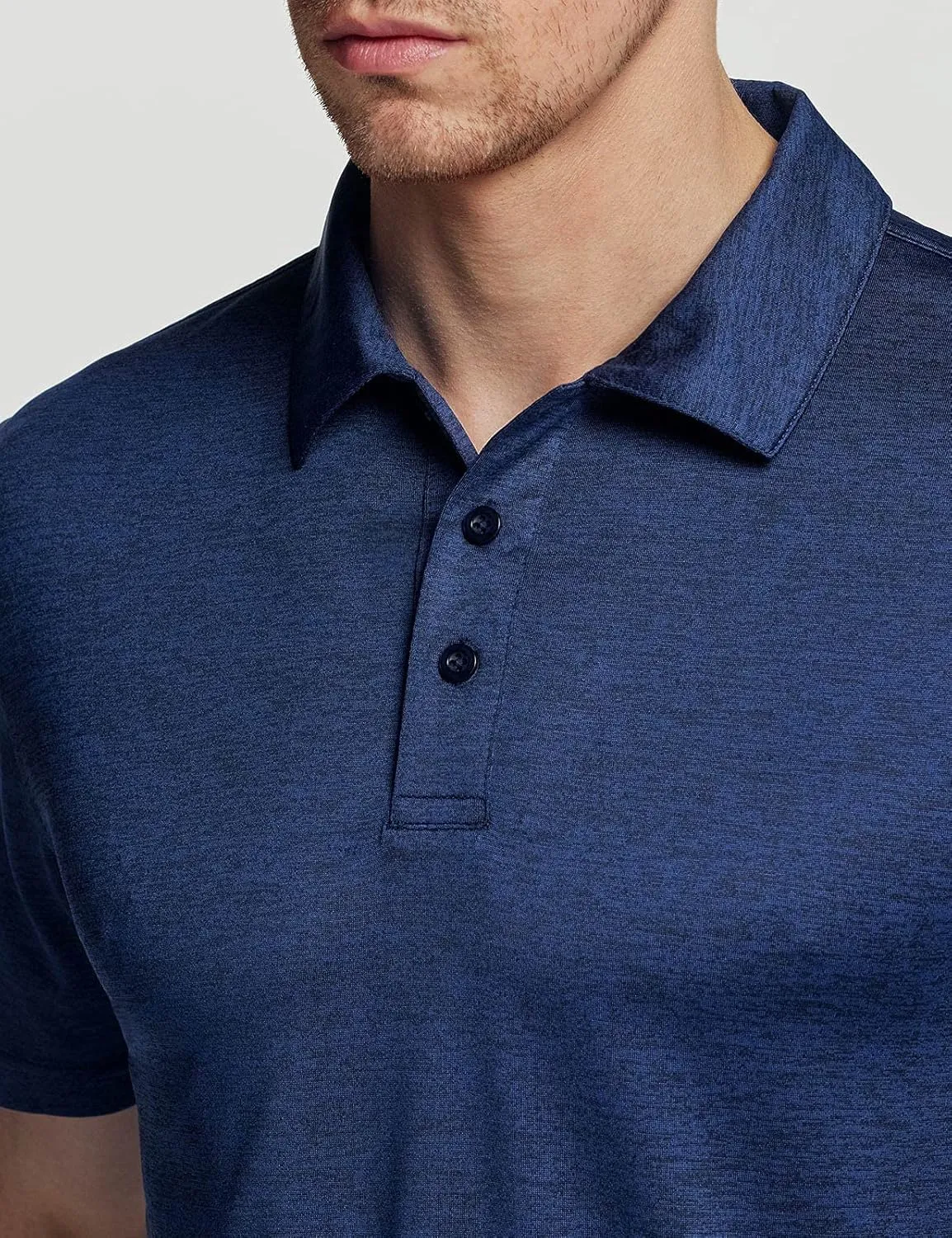 TSLA Men's Short Sleeve Polo Shirts, Regular fit Quick Dry Golf Shirts, Sports Performance Dri Flex Tech Solid Top Shirts