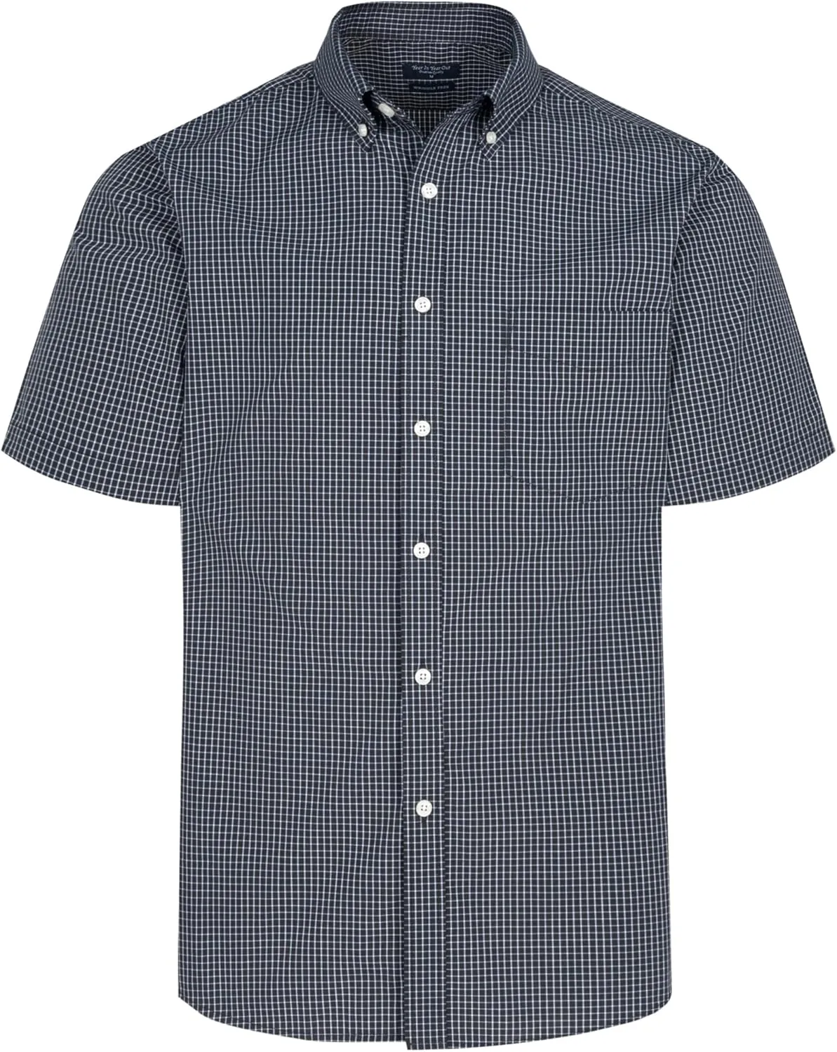 Year In Year Out Wrinkle Free Dress Shirts for Men Regular Fit Short Sleeve Button Down Shirts Business Casual Shirts